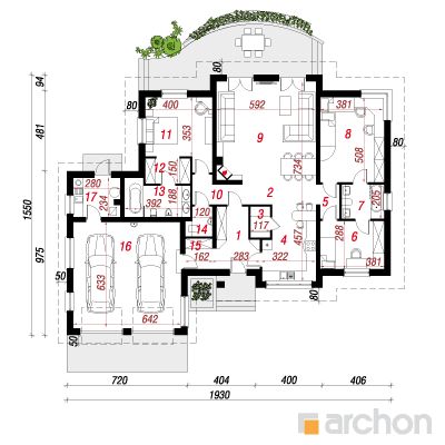  Maja akeebiates 2 1. korruse plaan